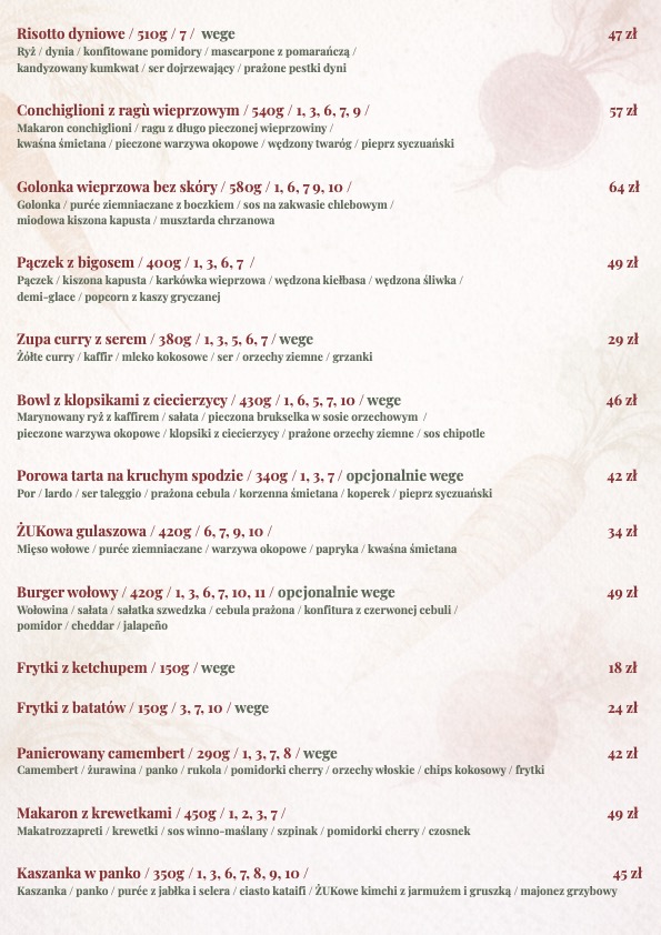 menu | dania główne